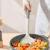 Silicone Spatula Non-Stick Cookware Safe Turner & Slotted Spoon Heat-Resistant Scratch-Free Easy-Clean Kitchen Utensils for Frying Stirring Serving