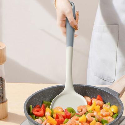 Silicone Spatula Non-Stick Cookware Safe Turner & Slotted Spoon Heat-Resistant Scratch-Free Easy-Clean Kitchen Utensils for Frying Stirring Serving