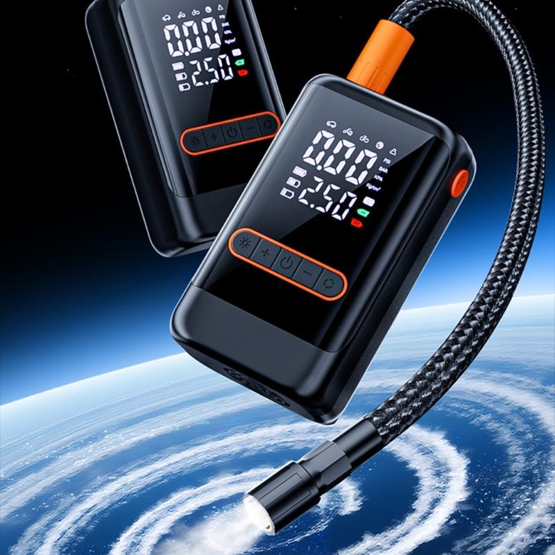Multipurpose Electric Air Pumps Versatile Electric Air Compressor with LED Display for Car Tires Bicycles & Emergency Us