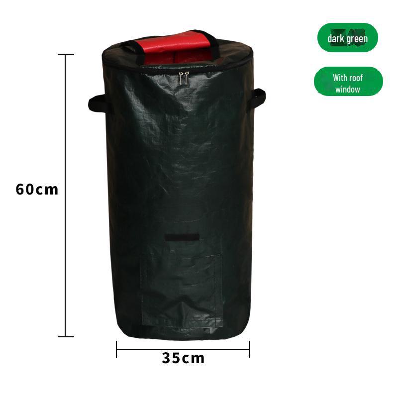 Large Capacity Sealable Compost Bags - Thick, Waterproof, Organic Fertilizer & Garden Leaf Bags for Kitchen Waste.