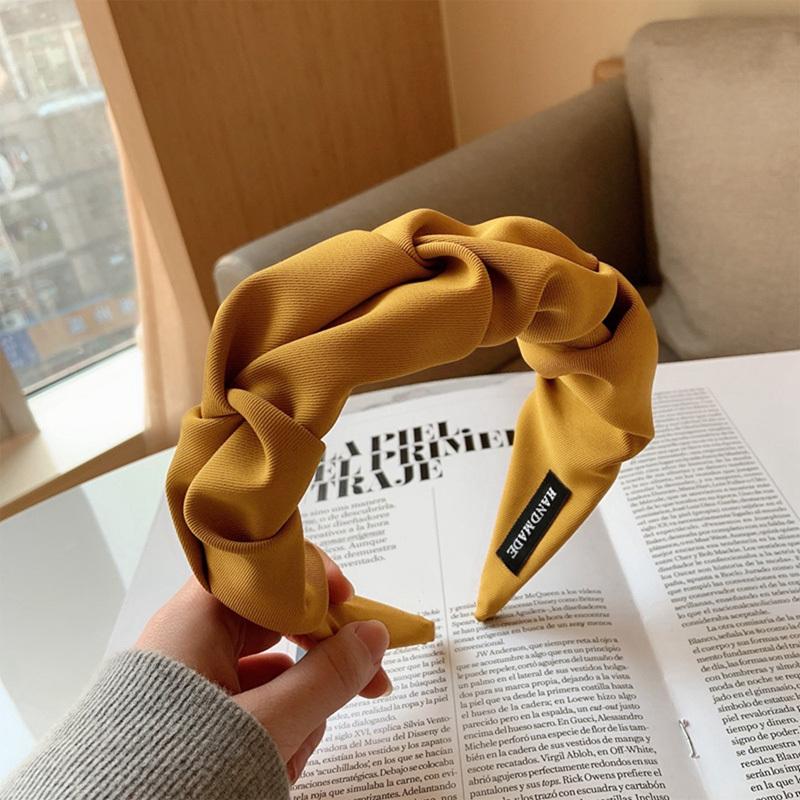 

Новая мода обруч для волос резинки для волос для женщин девочек цветочные однотонные повязки на голову дизайнерская широкая повязка для волос аксессуары для волос головные уборы