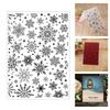 Artisanal Embossing Template for Paper Crafting Sturdy Plastic Stamping Tool With Textured Designs