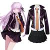 Danganronpa Kyoko Danganronpa Kirigiri Cosplay Costume Dress Set Gloves With