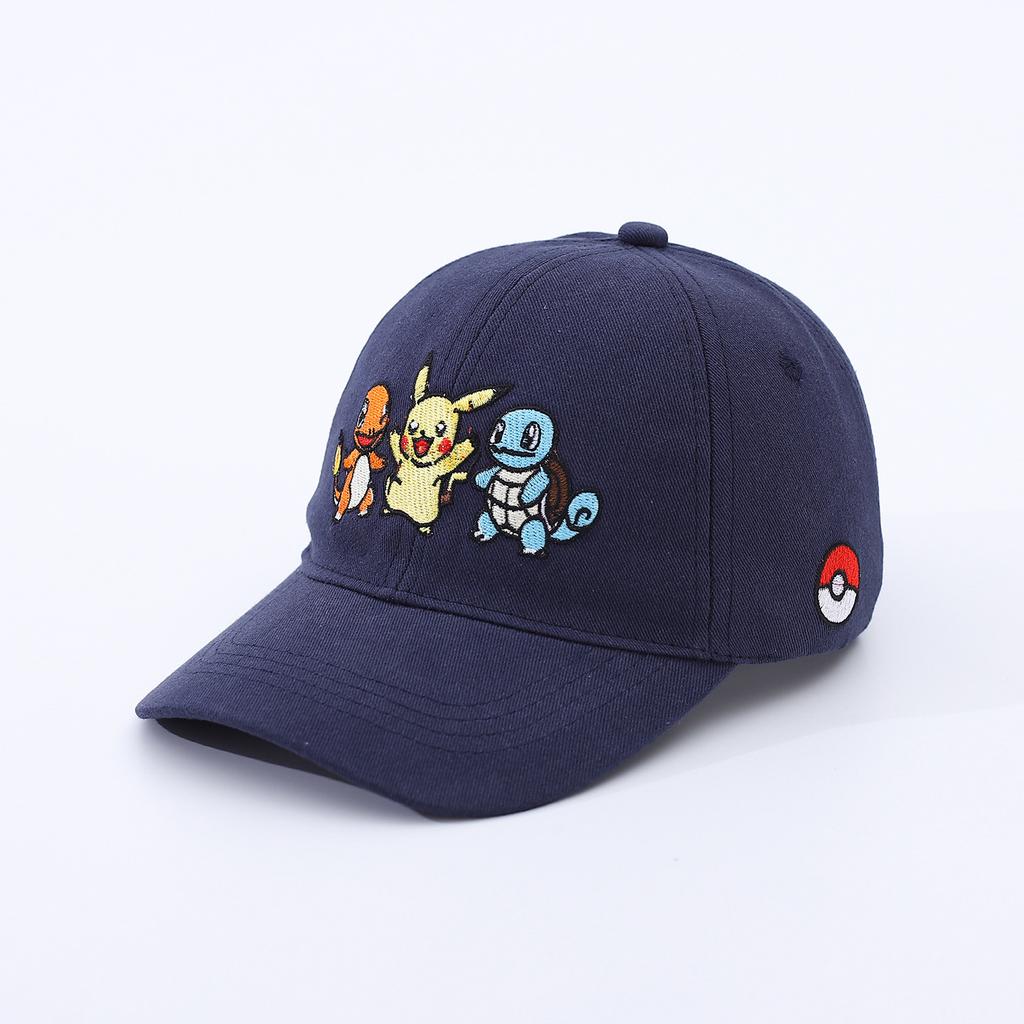Pokemon Cartoon Embroidery Children'S Hat Baseball Cap Spring And Autumn Boys And Girls Outdoor Sunshade Cap