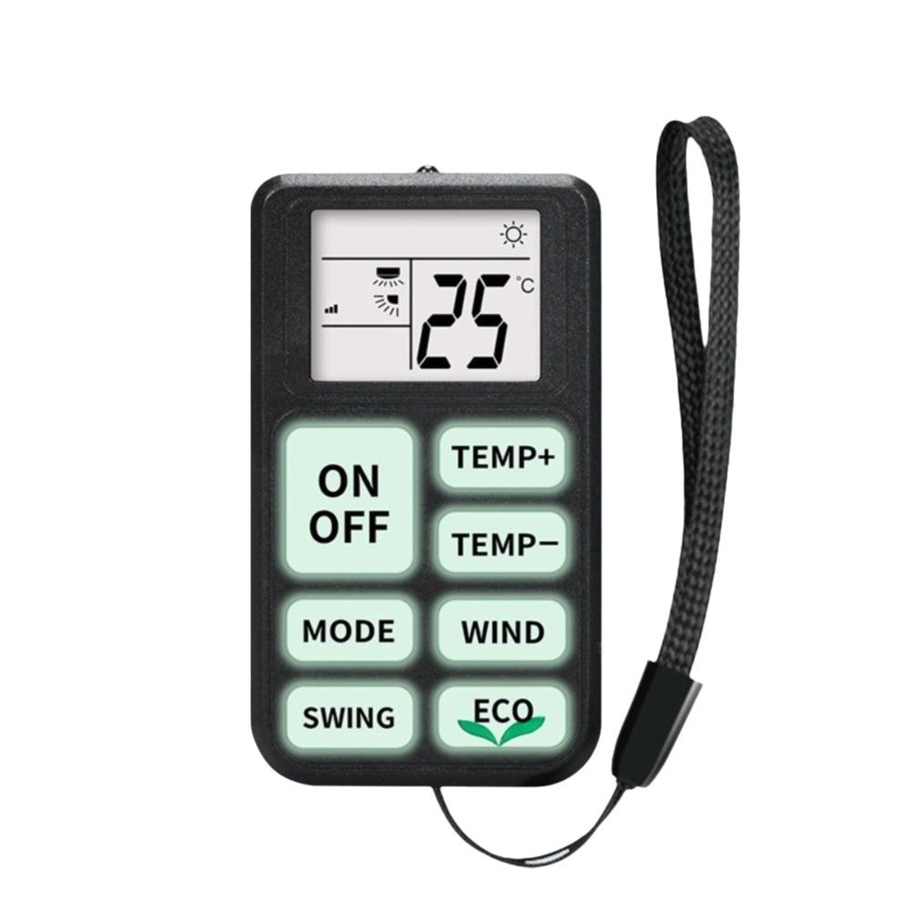 With Fluorescent Buttons A/C Remote Control чёрный