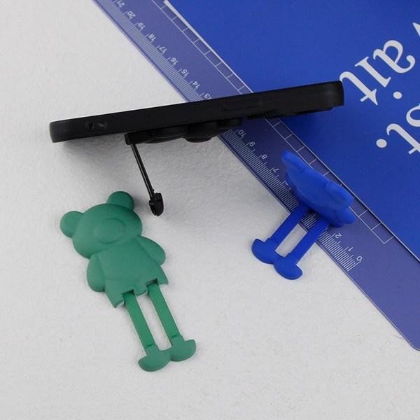 AY Bear Cookie Sole Smart Tok Cute Grip Tok, Black, 1 Piece