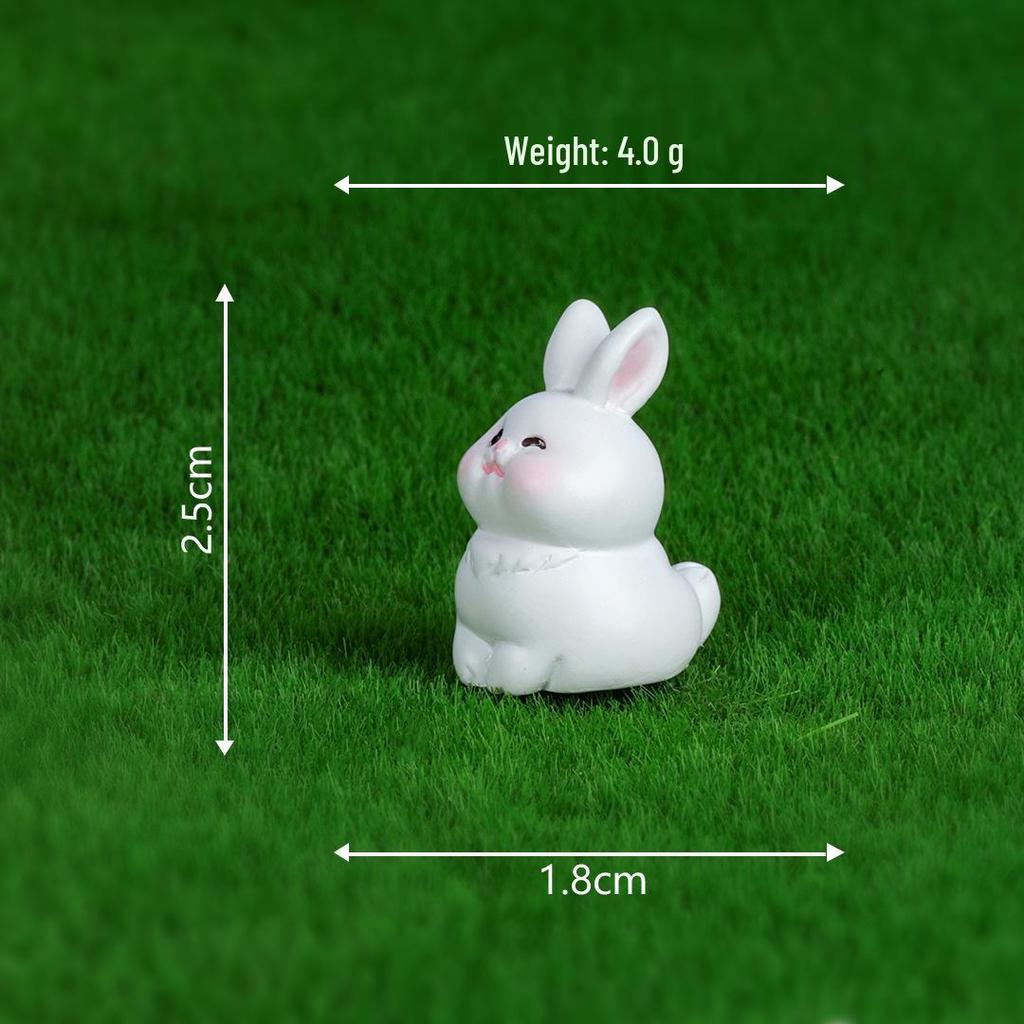 Creative Cute Rabbit and Fox Miniature Ornaments for Garden and Desktop Decor
