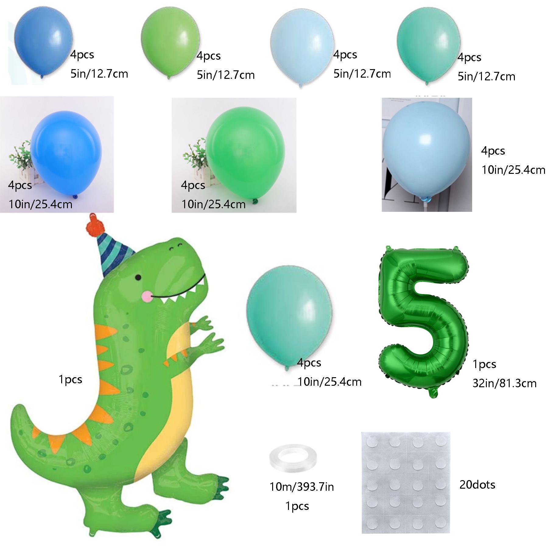 

36 шт. динозавр, украшение для дня рождения, воздушные шары, арка, гирлянда, комплект с зеленым номером, баллон, джунгли, Юрский период, для мальчиков, Дино, тематический декор для вечеринки