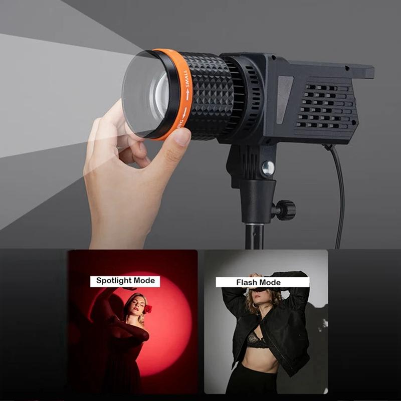 A04R-40W Luce LED per Fotografia Video 3000k-6000k Lampada Solare Bilanciata alla Luce del Giorno per Flash Ritratto Studio Live SPINA UE