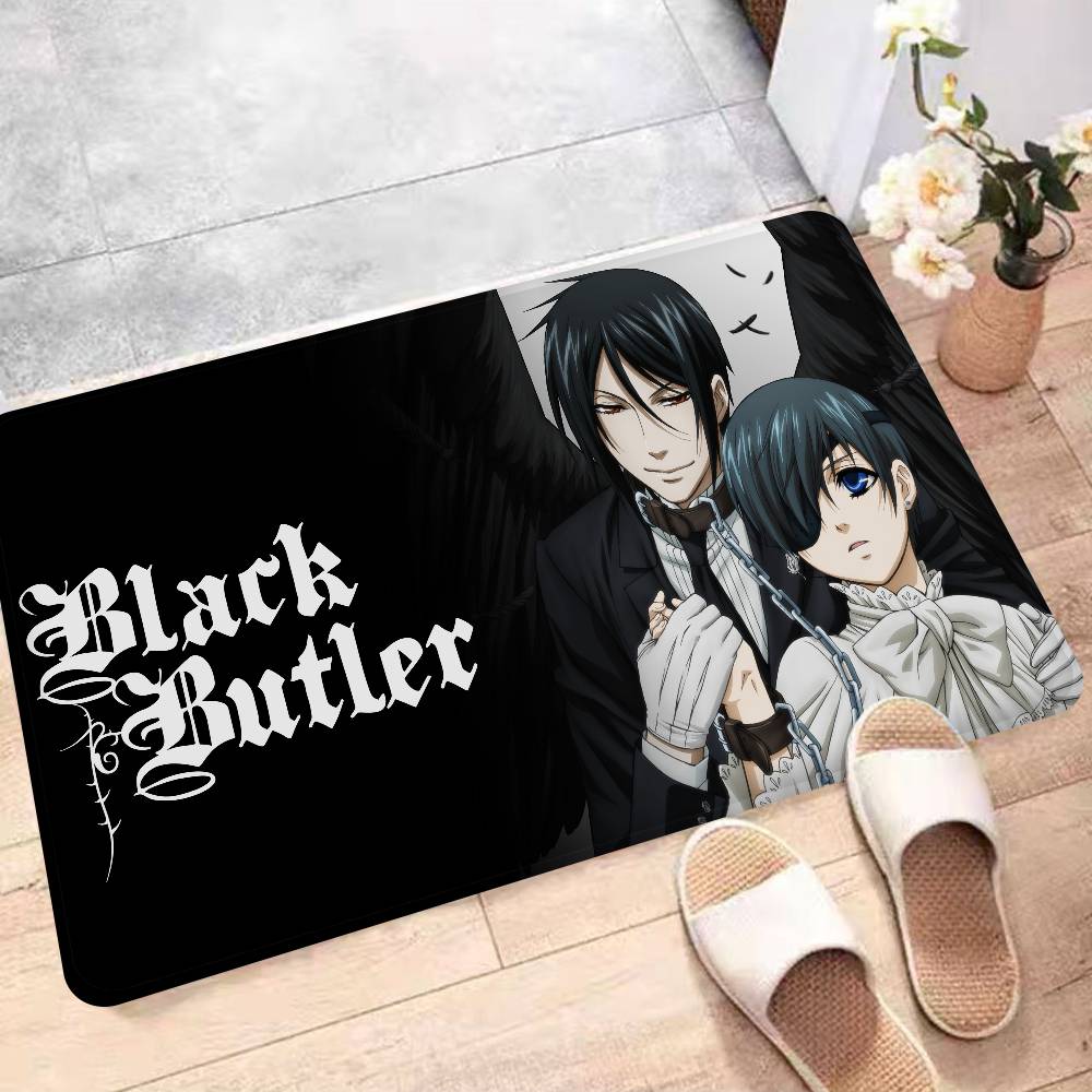 

Anime Black Butler Kitchen Mat Kids Room Bedroom Decoration Balcony Anti-Slip Doormat Living Room Alfombra 40x60 cm
