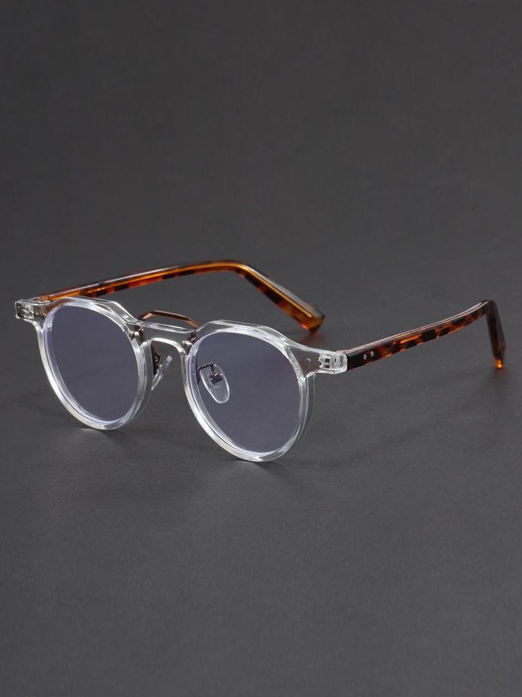 

Ретро очки для чтения с защитой от синего света для женщин и мужчин, круглые очки для близорукости в тренде, ретро очки по рецепту, фотохромные линзы +1 0