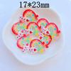10Pcs New Cute Mini Shiny Rainbow Resin Series Flat Back Cabochons Scrapbooking DIY Jewelry Craft Decoration Accessories