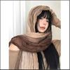 Large Size Printed Gradient Sunscreen Scarf Shawl Beach Towel