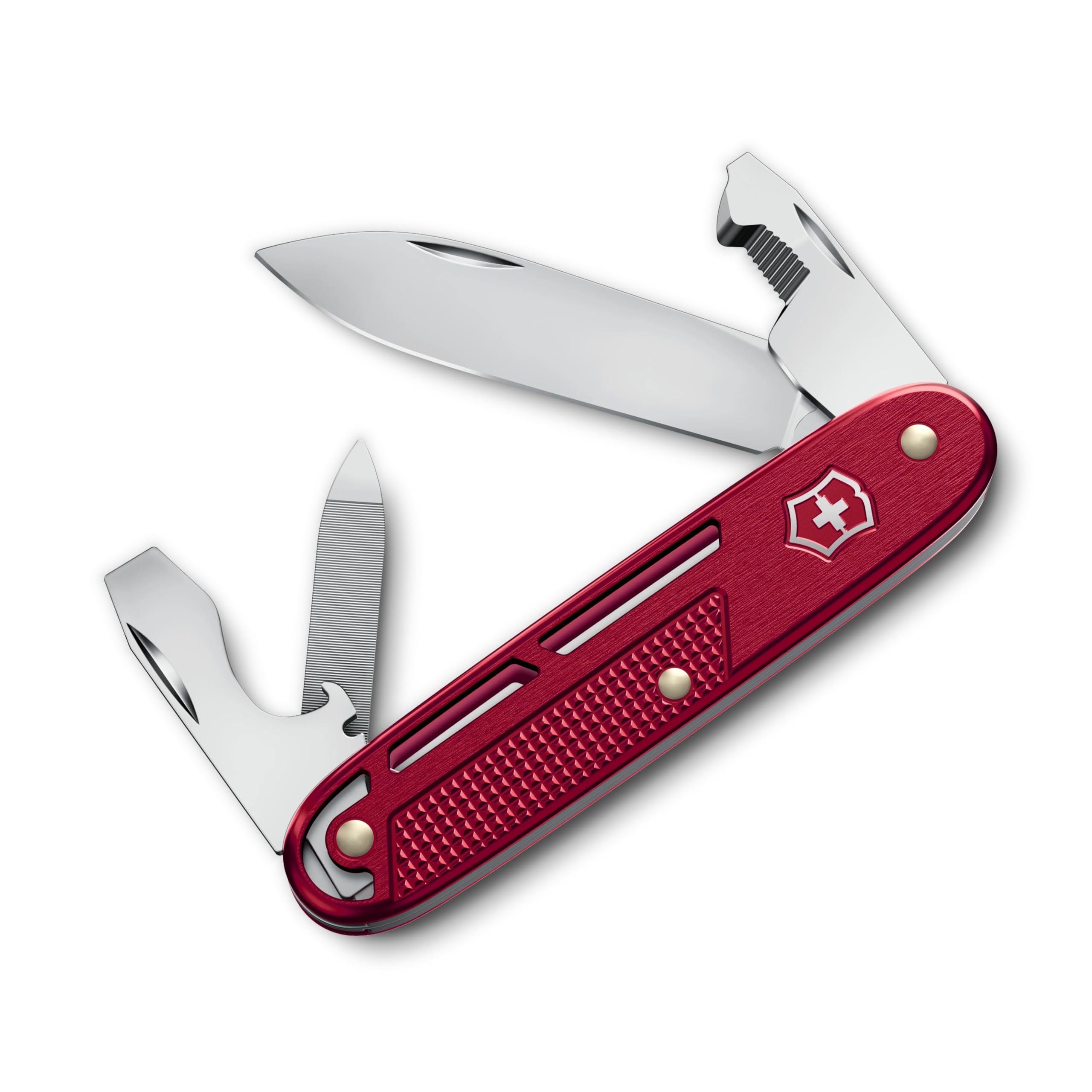 

Victorinox Alox Refined Synergy Red Multi-Tool Knife 9 Functions Swiss Made Compact Outdoor Camping Survival Disaster Preparedness Gift