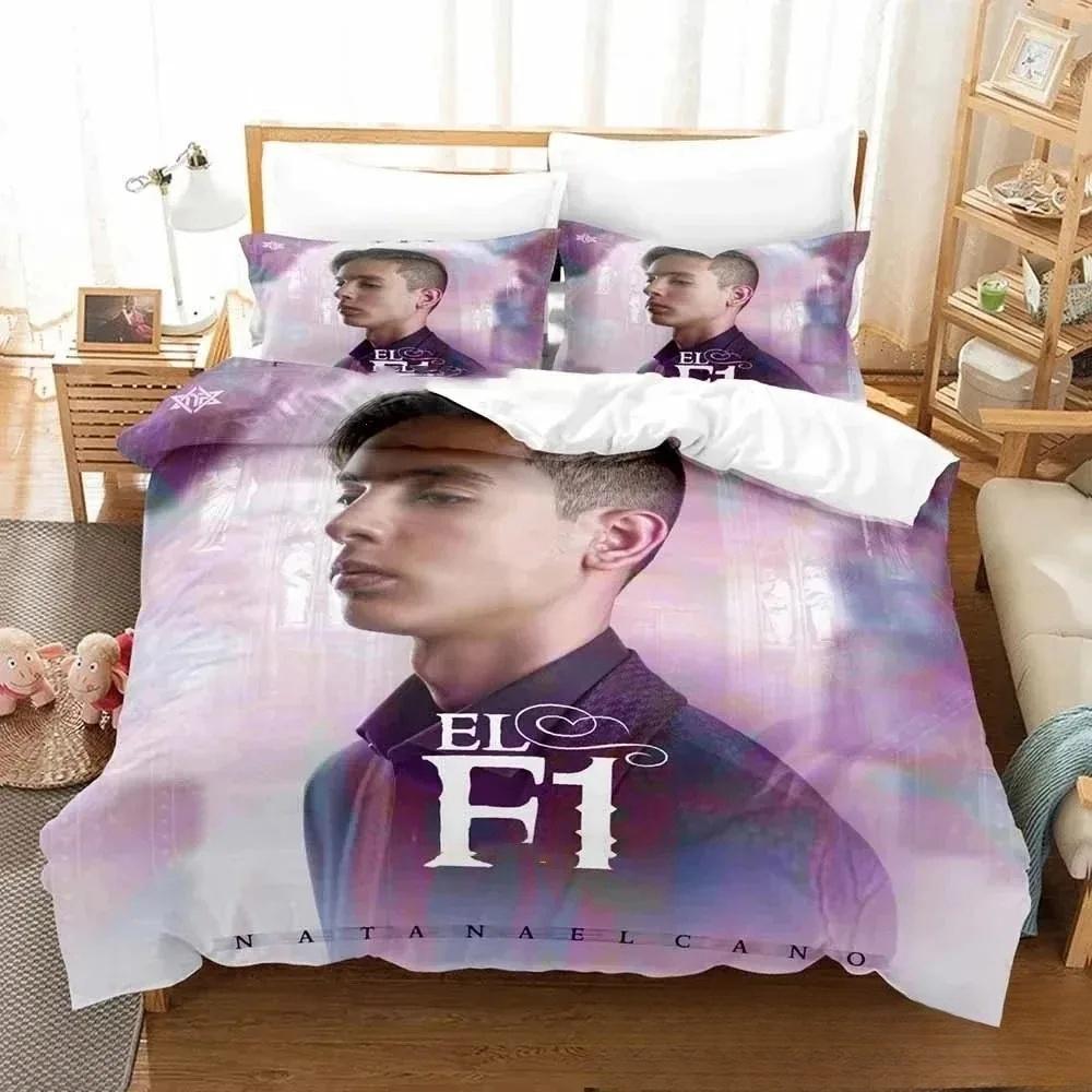 Neu 3D Druck Musik B-Band Natanael Cano Bettwäsche Set Doppel Twin King Bettbezug Tröster Kissenbezug Jungen Mädchen
