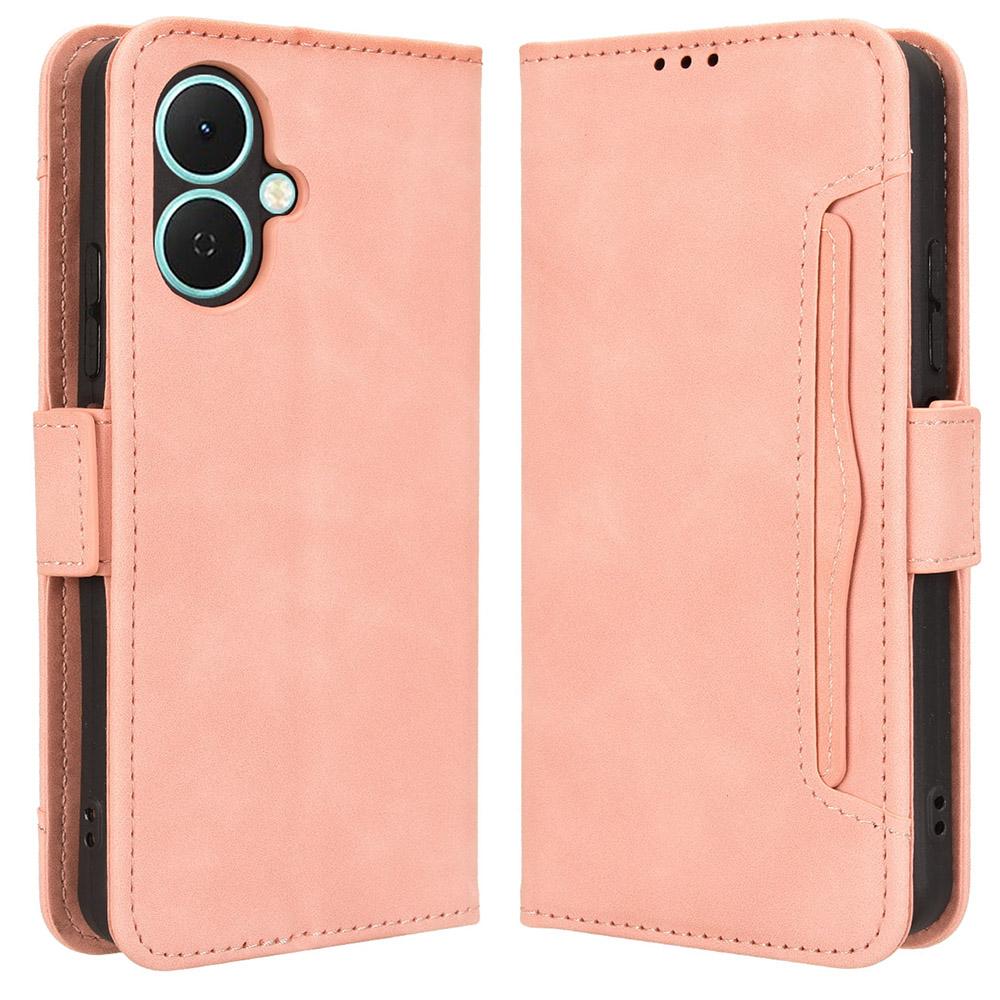 For TECNO Spark Go 2 4G/KM4 Leather Case Phone Wallet Cover with Multiple Card Slots