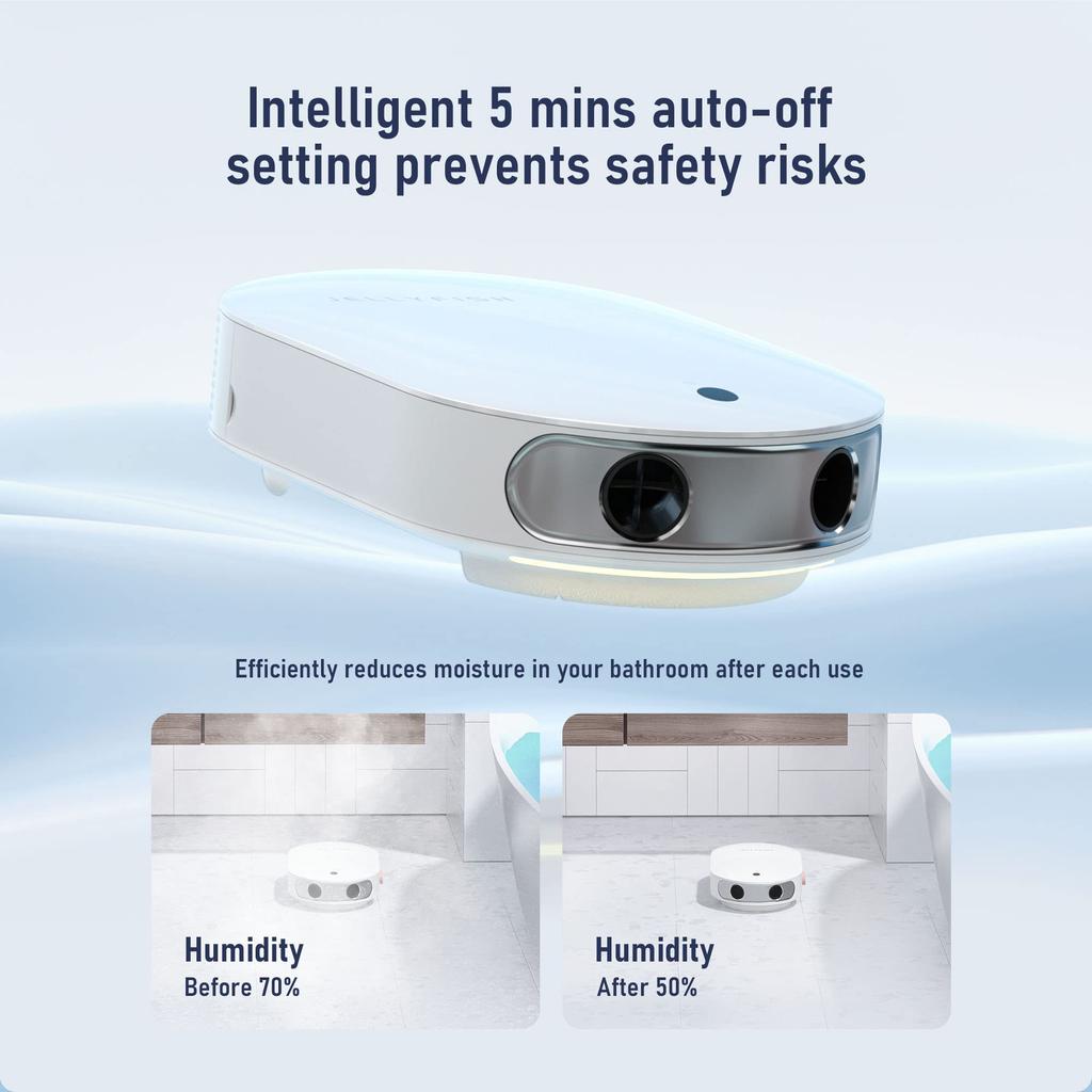 JELLYFISH Tragbarer Fußtrockner mit Infrarot-Ersatzbad für Füße und Hände, Ideales Geschenk für Schwangere und Perfekt für Zuhause und Reisen, Sensor, Matte,