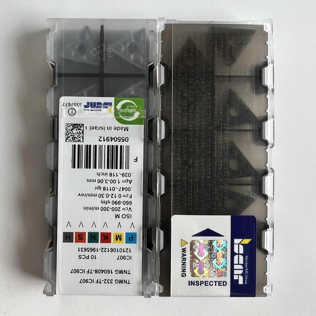 ISCAR / TNMG160408-TF IC907 /Industrial indexable Carbide Inserts 10 PCS