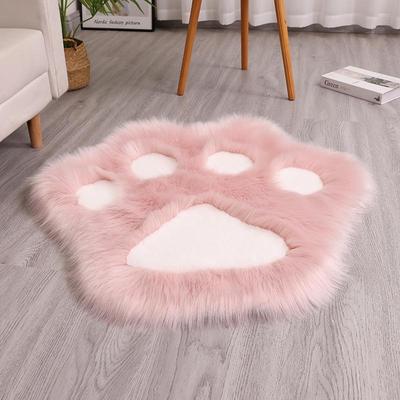 Katzenpfoten Teppich - Hautfreundlich, Kein Ausfallen, Waschmaschinenfest, Imitation Kaninchenfell Mischung für Schlafzimmer/Sofa/Wohnzimmer Bodenmatte