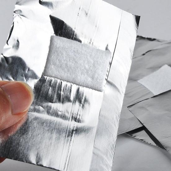 100/200/400Pcs Nail Polish Remover Foil Wrap Kit Soak Off Gel Remover with Cotton Pad Home Salon Nail Polish Removal Tools Kit