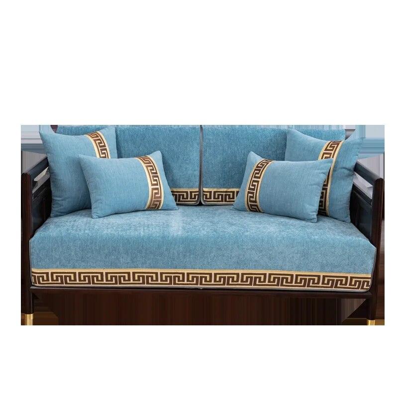 Chinese Embroidery Sofa Covers Four Seasons Sofa Towel Fabric Seat Cushion Backrest Towel Couch Cover Non-slip Sofa Bed Cover
