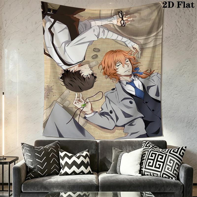 Bungou Stray Dogs Pattern Home Decor Tapestry, Wall Hanging, Decorative RV Wall Cloth.DGT261018351