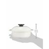 Nodahoro Enamel Heat-Resistant Pot, Small, Gas/IH Compatible, Perfect for Single-Person Ramen and Udon Noodles, Made in Japan, Milky White, KO-19MW