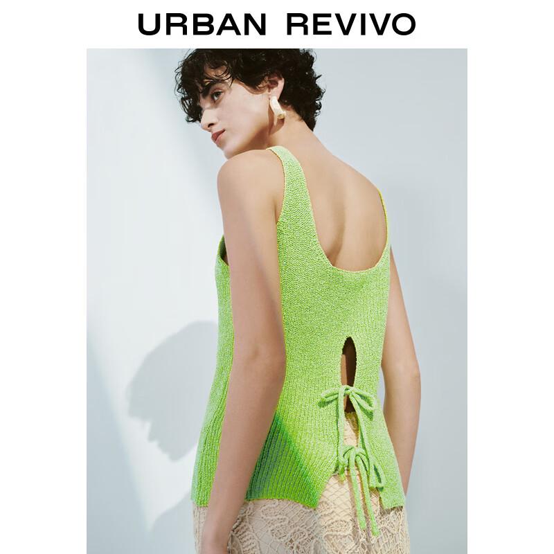 UR Women's Slim-Fit Bow-Detail Knitted Tank Top