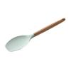 1PC Silicone Wood Turner Soup Spoon Spatula Brush Scraper Pasta Server Egg Beater Kitchen Cooking Tools Kitchenware Green/Pink
