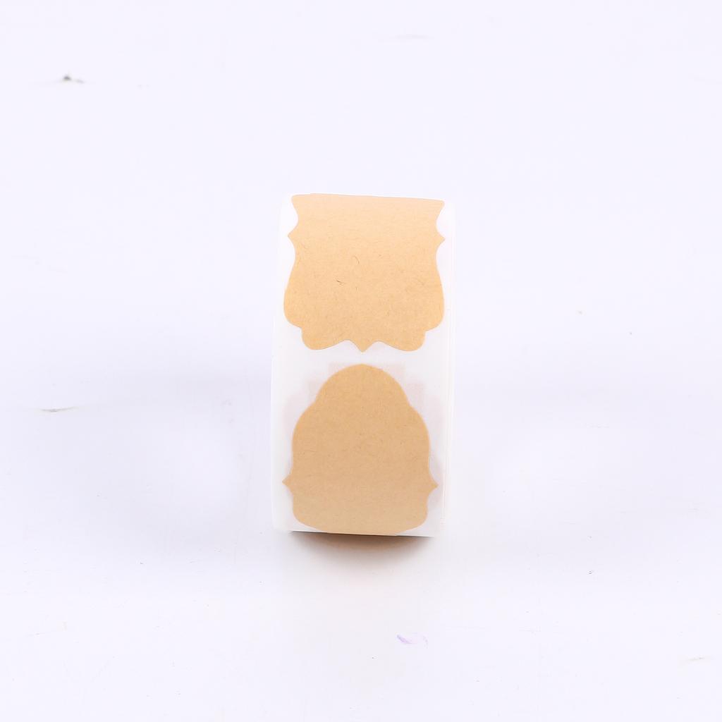 Rolled Gift Labels, Self-adhesive Paper Stickers For Cosmetics, Food, Crafts And Christmas Decorations