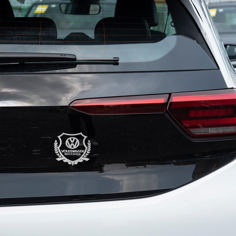 Volkswagen Nickel Metal Sticker Car Body Window Trunk Decor Decal for VW GTI Scirocco CC Touareg Passat Polo Touran Caddy Tiguan