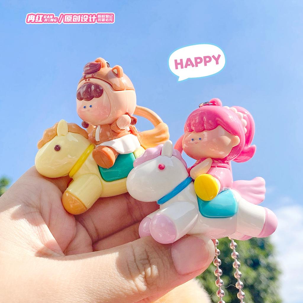 Horse Cute Little Zodiac Horse Doll Pendant Keychain Decorative Pendant Exquisite Bag Pendant Souvenir