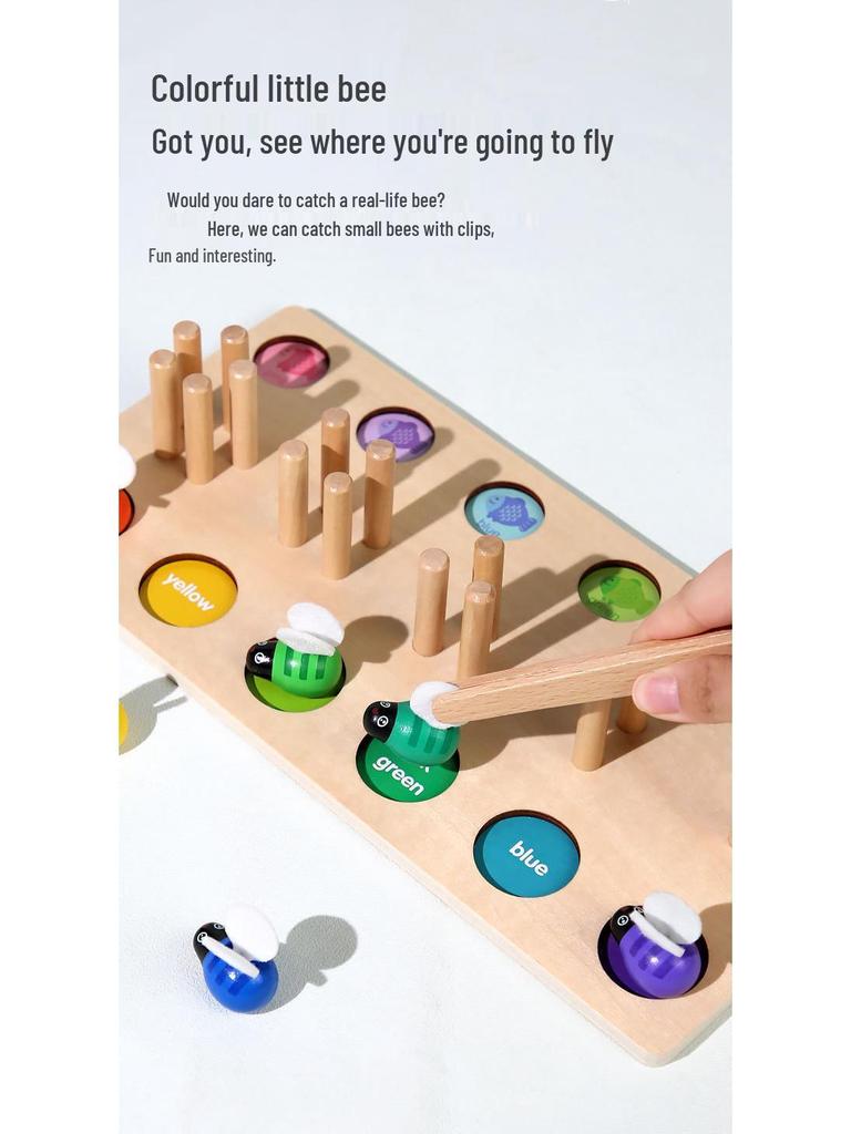Montessori Bee Color Matching Toy - Fine Motor Training for Kids