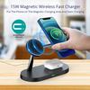 4 In 1 Wireless Charger Stand Magnetic 15W Fast Wireless Charger Station for iPhone 15 14 13 12 Airpods 3 Iwatch