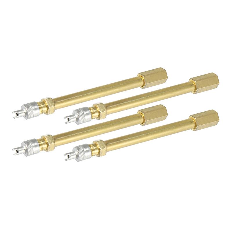 Efficient Tire Valve Extension Stem with Straight Pole for Car Truck SUV Motorcycle Bike Mower Scooter RV Trailer