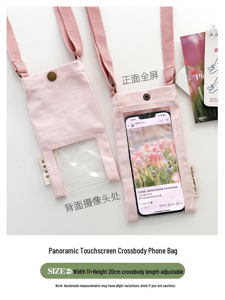 Sommerreise Touchscreen Umhänge-Handytasche - Mini Hänge-Halsbeutel