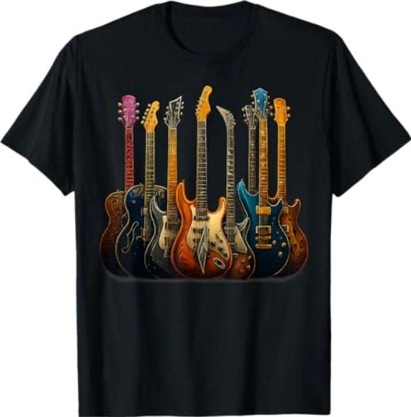 Guitars Guitarists Music Guitar Gifts for Men Women Boy Kid T-Shirt S