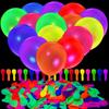 120pcs Heart Stars UV Polka Dot Blacklight Balloons Luminous Helium Ballon  Party Decor Supplies