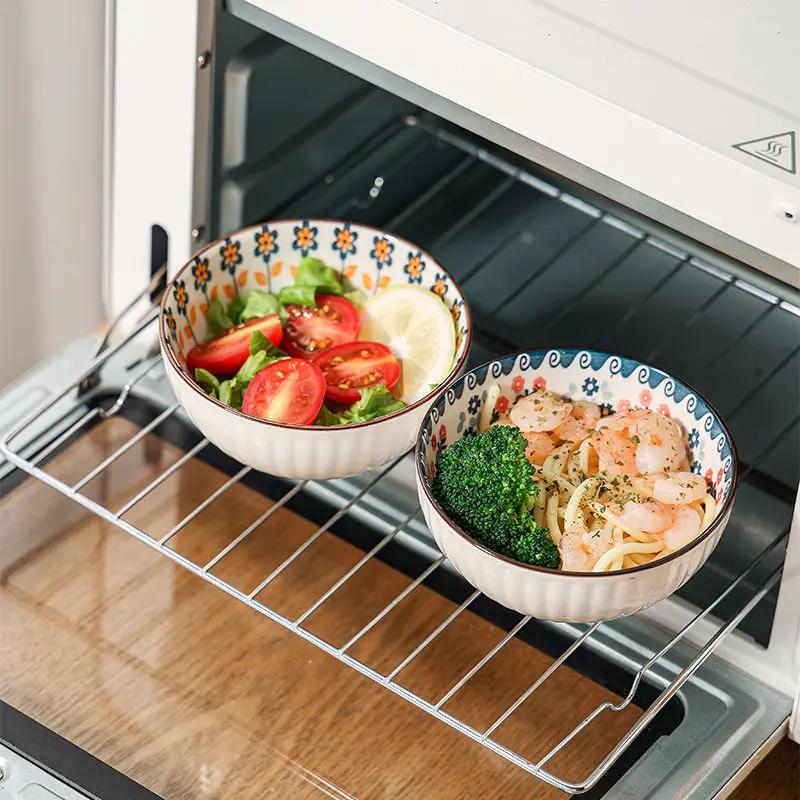 

Изысканный фарфоровый набор мисок Десертная салатница для закусок Кухонная миска для лапши Посуда Подарочная коробка Подходит для микроволновой печи Подарок на Новый год