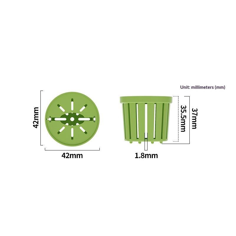 4 Piezas Maceta Paisajismo Acuario Pecera Vasos para Plantas Soporte Taza de Red Estable para Acuario Almacenamiento de Plantas Hidropónicas Cestas Fijas