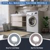 A78E-4FT Washing Machine Hoses Set, 2 Pack Core Braided Stainless Steel Burst-Proof Washer Hoses With 90 Degree Elbow