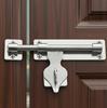 304 Stainless Steel Padlockable Door Bolt - Anti-theft, Thickened for Wooden or Room Doors, Universal Left/Right Fit.
