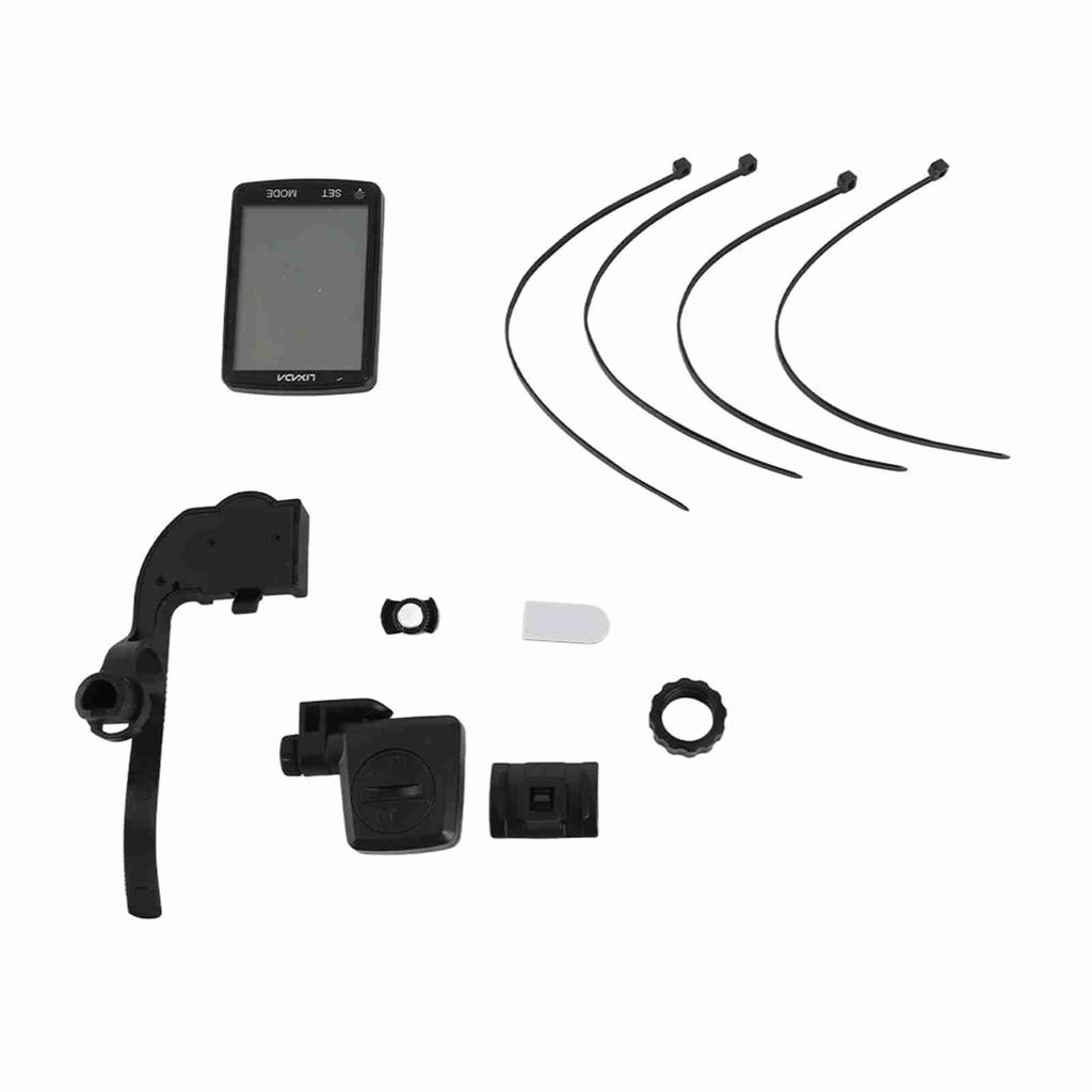 LIXADA Drahtloser Fahrradcomputer Multifunktionaler LCD-Bildschirm Fahrradcomputer Mountainbike Tachometer Kilometerzähler IPX6