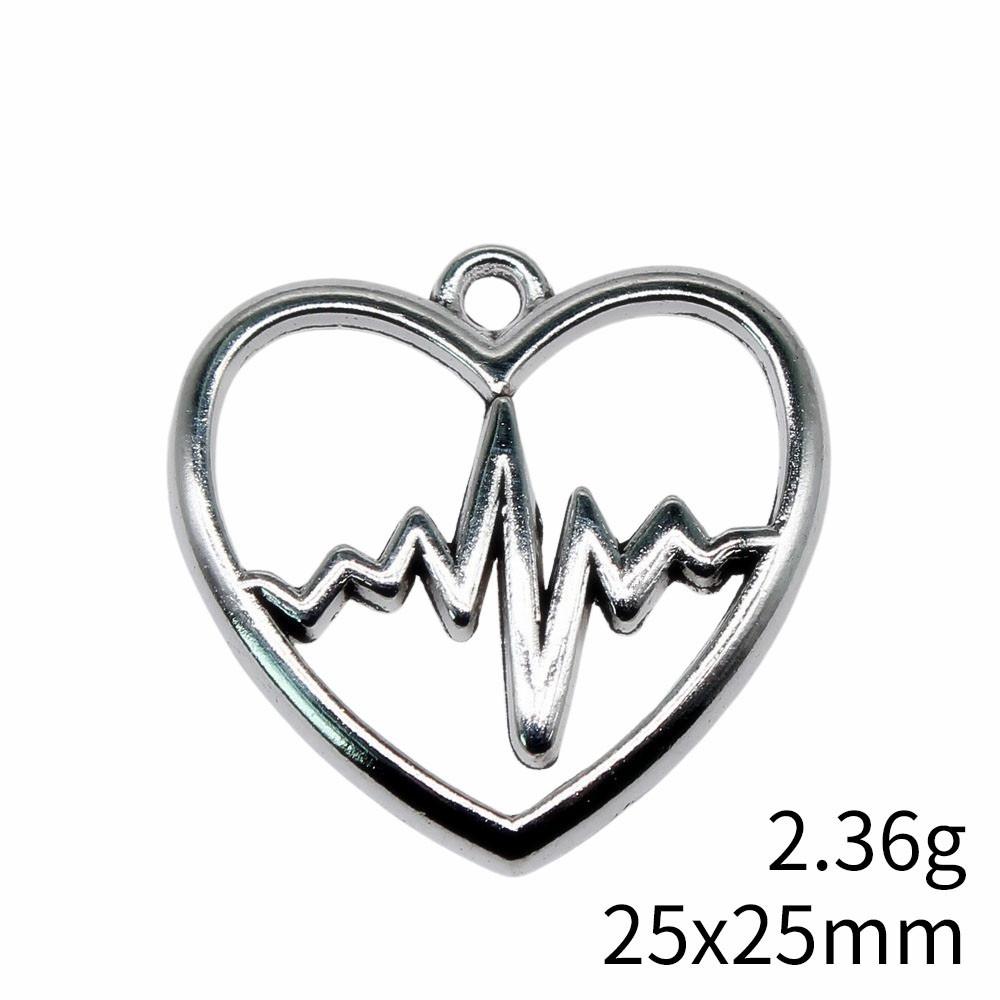 Back To School Charm Bracelet Hollow Peach Heart Charms Pendant Ornaments For Home Male Pendant