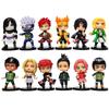 Latest 12pcs/kit Animation Figure Naruto Shippuden Hinata Sasuke Itachi Kakashi Gaara Action Figure Q Version POLYVINYL CHLORIDE Figures Playthings