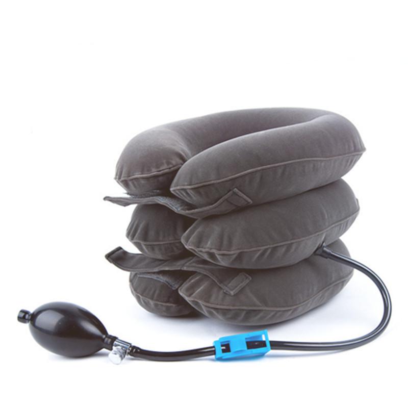 Cervical Traction Device & Inflatable Neck Support Pillow for Spine Alignment