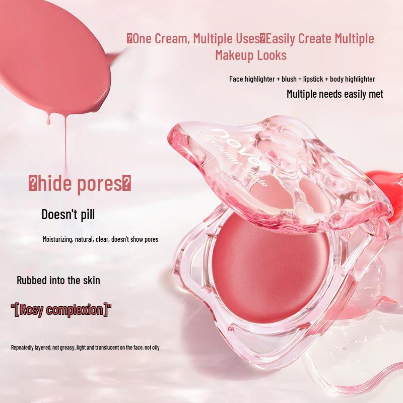 NOVO Korean Glow Cream: Oxygen-Infused Multi-Use Blush & Contour for Brightening