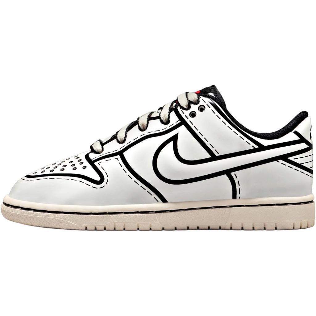 Nike LEGO x Dunk Low PS Sail Kids Sneakers Cream Black Rush-Red II7288-100