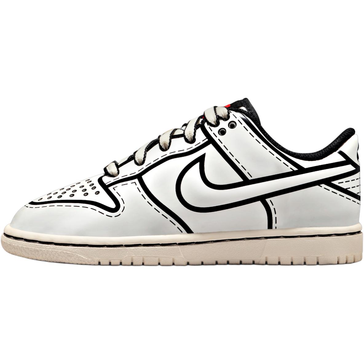 

New LEGO x Nike Dunk Abrasion Resistant Low top Kids Skateboarding Shoes Black White Children Aged 3 7 Years Old II7288-100 31