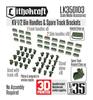 Lithocraft WWII Heavy Tank Tool Box Handle Spare Track Bracket Plastic Model Parts LK350103 1/35 Russian/Soviet KV-1/2 & Set, (Tank)